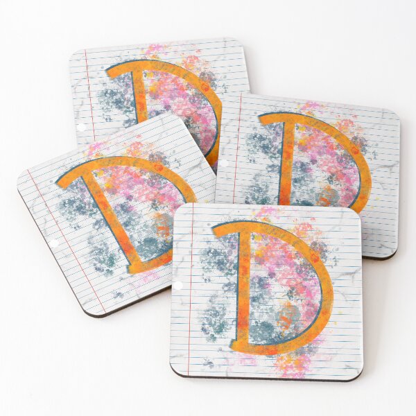 Item preview, Abstract Letter D Splatter - Vibrant Notebook Initial Art designed and sold by TheArtOfTreble.