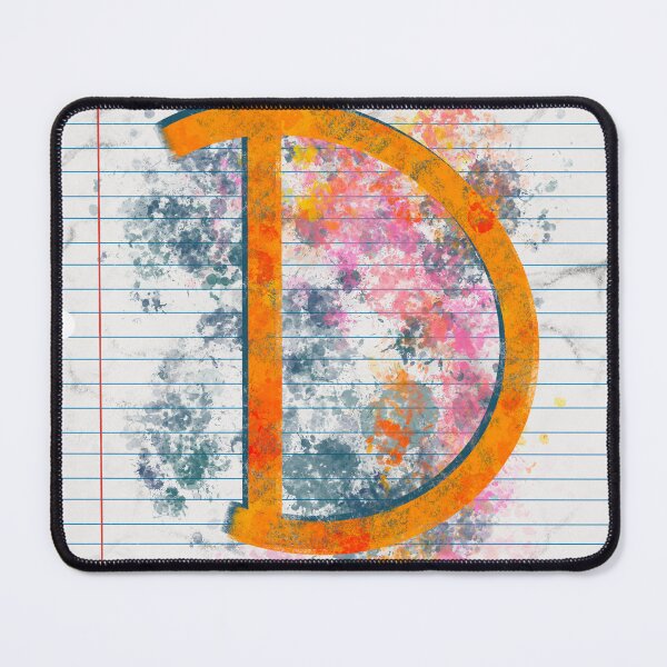 Item preview, Abstract Letter D Splatter - Vibrant Notebook Initial Art designed and sold by TheArtOfTreble.