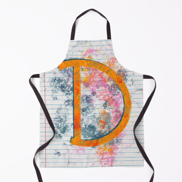 Item preview, Abstract Letter D Splatter - Vibrant Notebook Initial Art designed and sold by TheArtOfTreble.