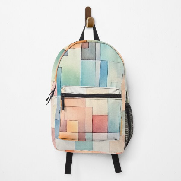 Item preview, quadrangles pattern in watercolor style with pastel colors 2 designed and sold by FlaskLab.
