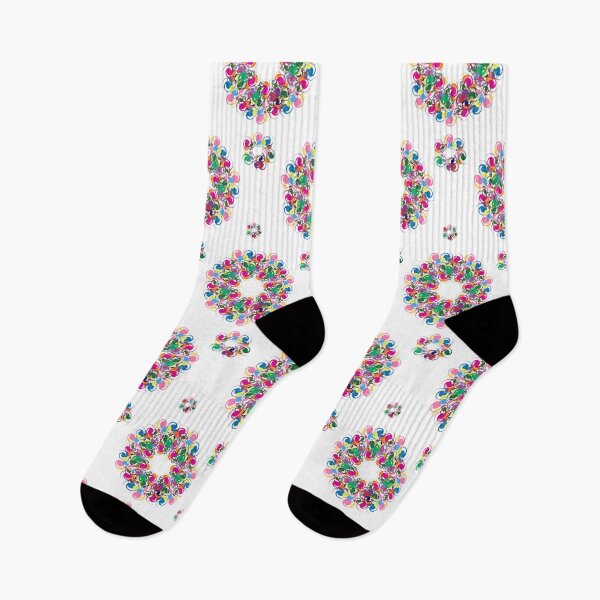 Item preview, Swirling patterns of multicolored circles, flowers, and sweets. designed and sold by wonghong.