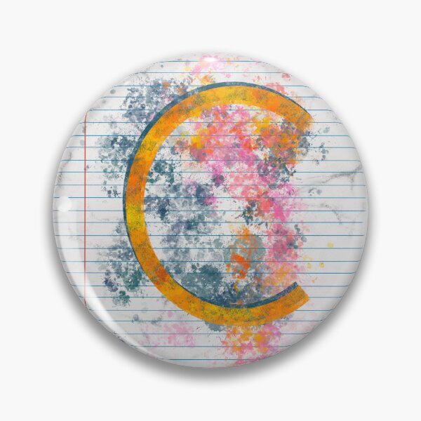 Item preview, Abstract Letter C Splatter - Vibrant Notebook Initial Art designed and sold by TheArtOfTreble.