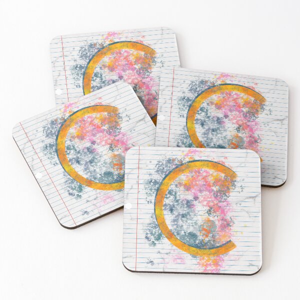 Item preview, Abstract Letter C Splatter - Vibrant Notebook Initial Art designed and sold by TheArtOfTreble.