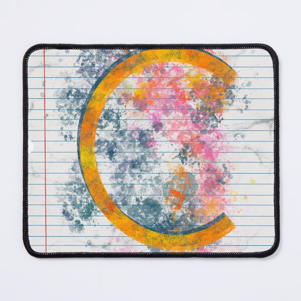 Item preview, Abstract Letter C Splatter - Vibrant Notebook Initial Art designed and sold by TheArtOfTreble.