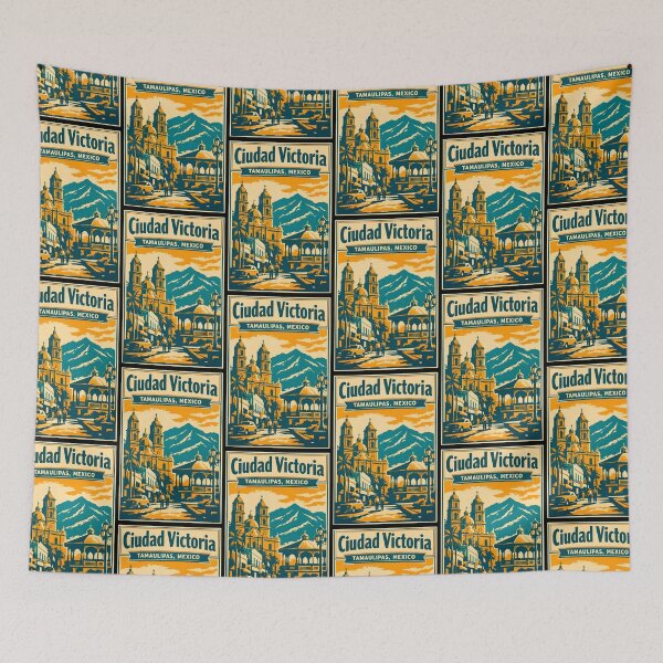 Item preview, Ciudad Victoria Tamaulipas, Mexico Vintage Travel Tourism Art designed and sold by TravelersGems.