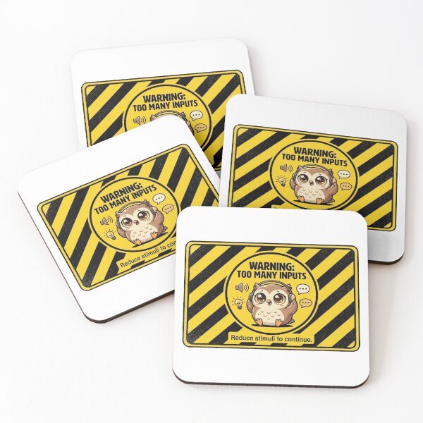 Item preview, Warning Too Many Inputs Anxious Dog designed and sold by Visual Dept..