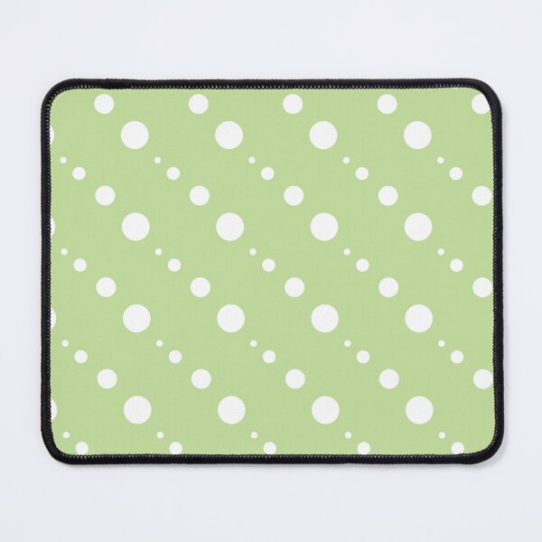 Item preview, Pastel green descending diagonal white polkadots designed and sold by Aasuti-designs.