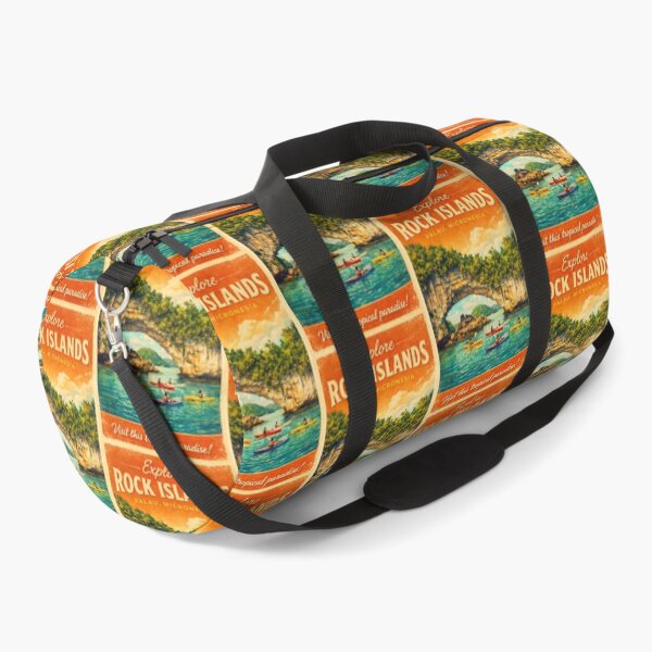 Item preview, Palau Micronesia Rock Islands Vintage Travel Tourism Art designed and sold by TravelersGems.