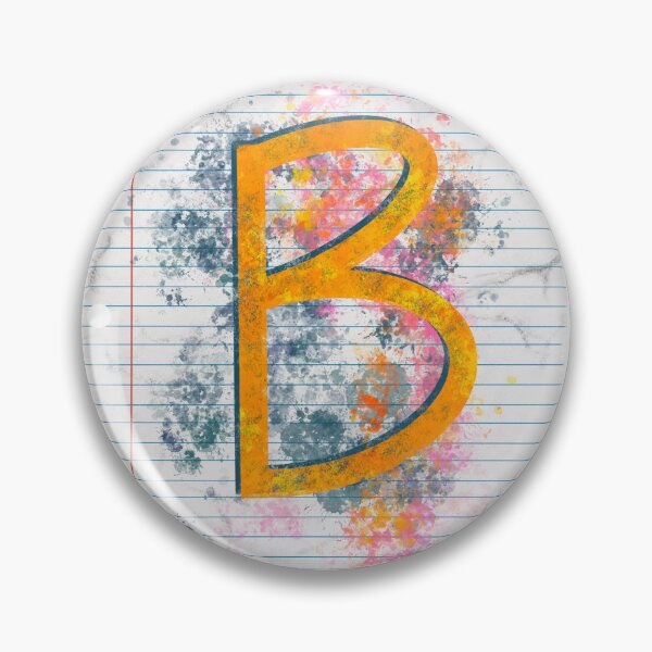 Item preview, Abstract Letter B Splatter - Vibrant Notebook Initial Art designed and sold by TheArtOfTreble.