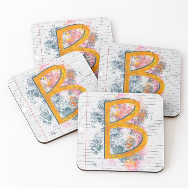 Item preview, Abstract Letter B Splatter - Vibrant Notebook Initial Art designed and sold by TheArtOfTreble.