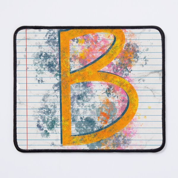 Item preview, Abstract Letter B Splatter - Vibrant Notebook Initial Art designed and sold by TheArtOfTreble.