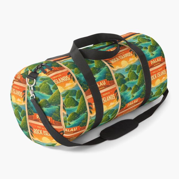 Item preview, Visit Palau Micronesia Rock Islands Vintage Travel Tourism Art designed and sold by TravelersGems.