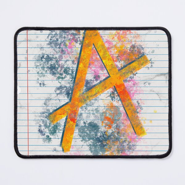 Item preview, Abstract Letter A Splatter - Vibrant Notebook Initial Art designed and sold by TheArtOfTreble.