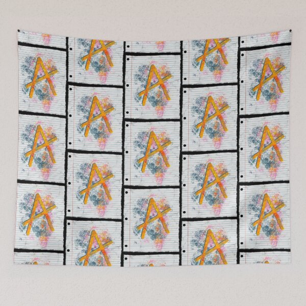 Item preview, Abstract Letter A Splatter - Vibrant Notebook Initial Art designed and sold by TheArtOfTreble.