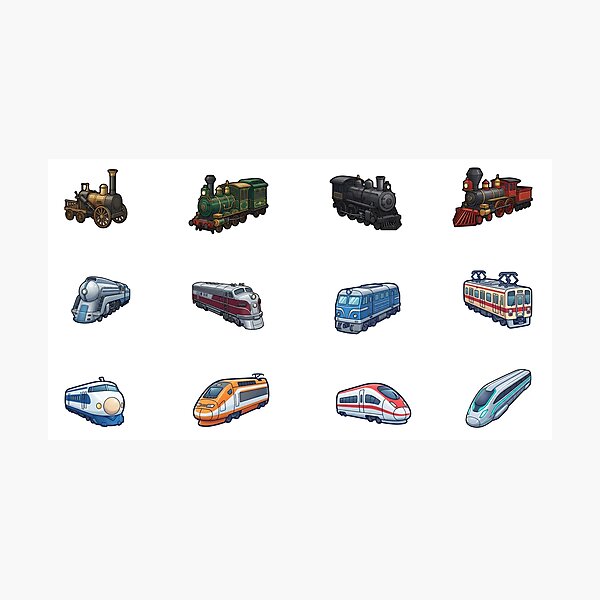 Item preview, Evolution Of Trains designed and sold by ArunDandiboina.
