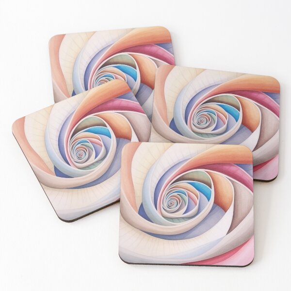 Item preview, turban shell in watercolor style with pastel colors 2 designed and sold by FlaskLab.
