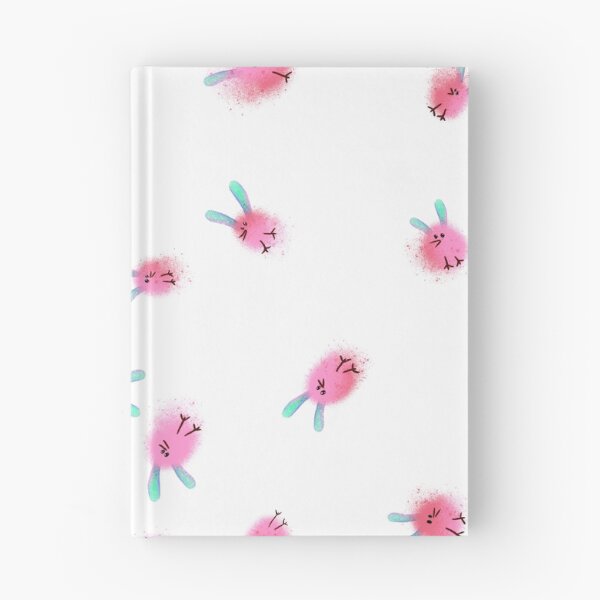 Item preview, Cute Pink Dust Bunny Pattern - Kawaii Fluffy Critter Illustration designed and sold by TheArtOfTreble.