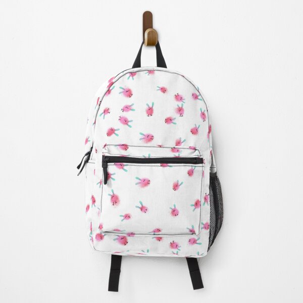 Item preview, Cute Pink Dust Bunny Pattern - Kawaii Fluffy Critter Illustration designed and sold by TheArtOfTreble.