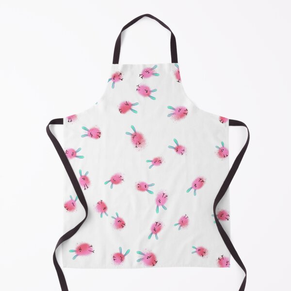 Item preview, Cute Pink Dust Bunny Pattern - Kawaii Fluffy Critter Illustration designed and sold by TheArtOfTreble.