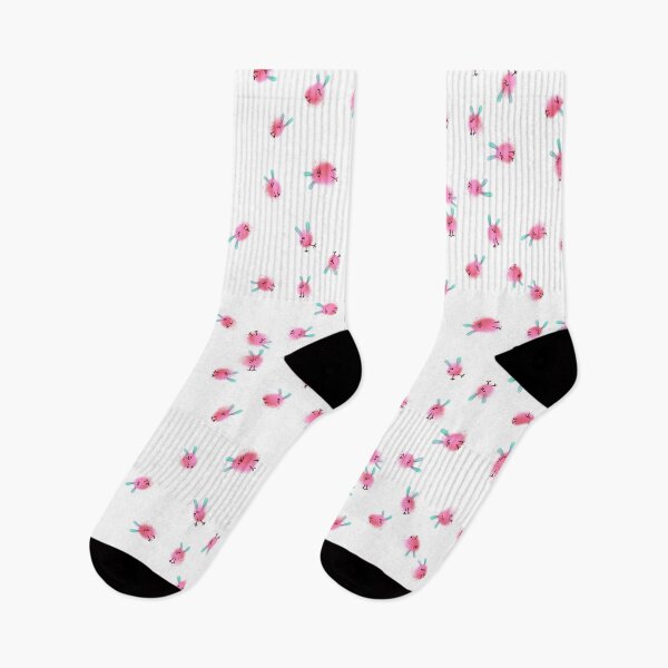 Item preview, Cute Pink Dust Bunny Pattern - Kawaii Fluffy Critter Illustration designed and sold by TheArtOfTreble.