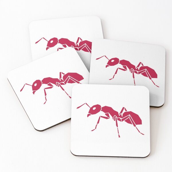 Item preview, Minimalist Red Ant – Modern Geometric Sticker for Insect Lovers designed and sold by bsbd-action.