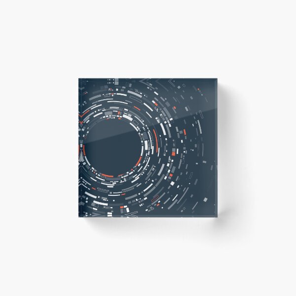 Item preview, concept of digital transformation or big data, graphic of black orange dotted circle with futuristic element designed and sold by NiamLab.
