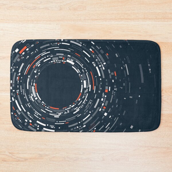 Item preview, concept of digital transformation or big data, graphic of black orange dotted circle with futuristic element designed and sold by NiamLab.