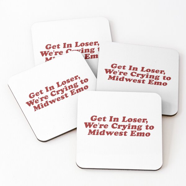 Item preview, Get In Loser We're Crying to Midwest Emo, 90's Nostalgia, Indie Meme designed and sold by borenclolahroy.
