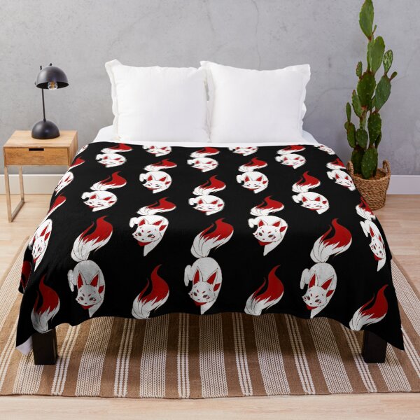 Item preview, Japanese Red Stylized Kitsune Design designed and sold by Sanagiatelier.