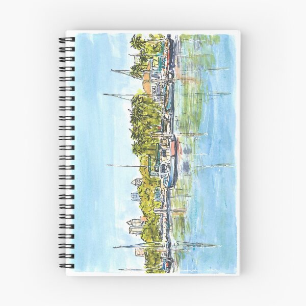 Item preview, Davis Island Marina with Tampa Skyline designed and sold by lllgallery.