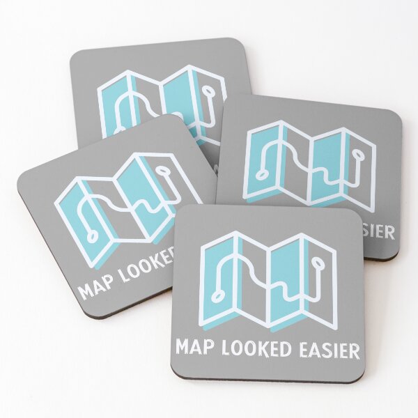 Item preview, Map Looked Easier - Dad Hiking designed and sold by STPrints.