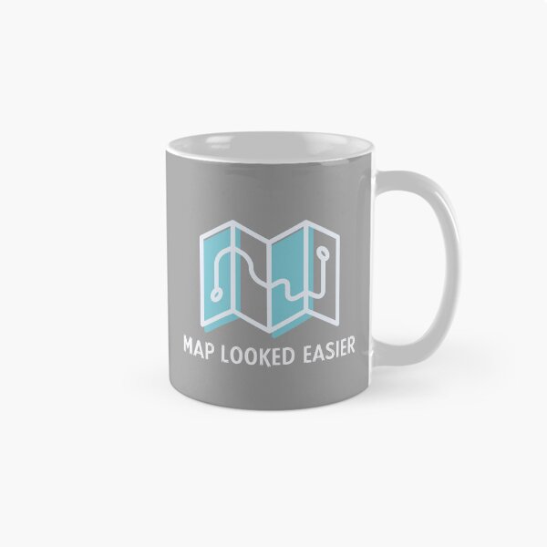 Item preview, Map Looked Easier - Dad Hiking designed and sold by STPrints.