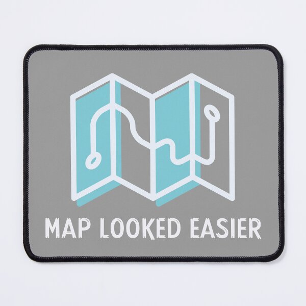 Item preview, Map Looked Easier - Dad Hiking designed and sold by STPrints.
