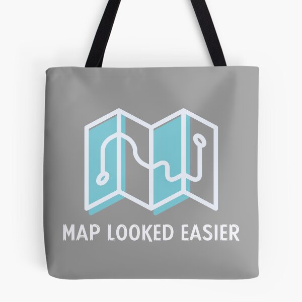 Item preview, Map Looked Easier - Dad Hiking designed and sold by STPrints.