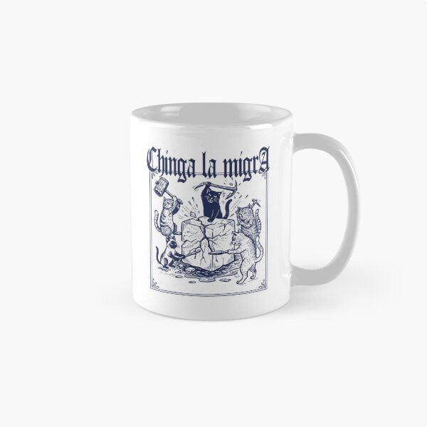 Item preview, Retro Chinga la Migra Anti-ICE Cat, Political Activist Protest Cat designed and sold by borenclolahroy.