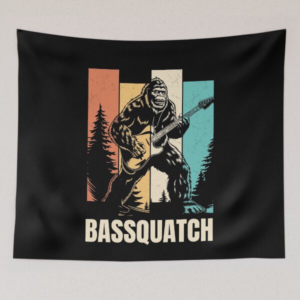 Artikelvorschau, Bassquatch Bassgitarre entworfen und verkauft von ManiaGrania.