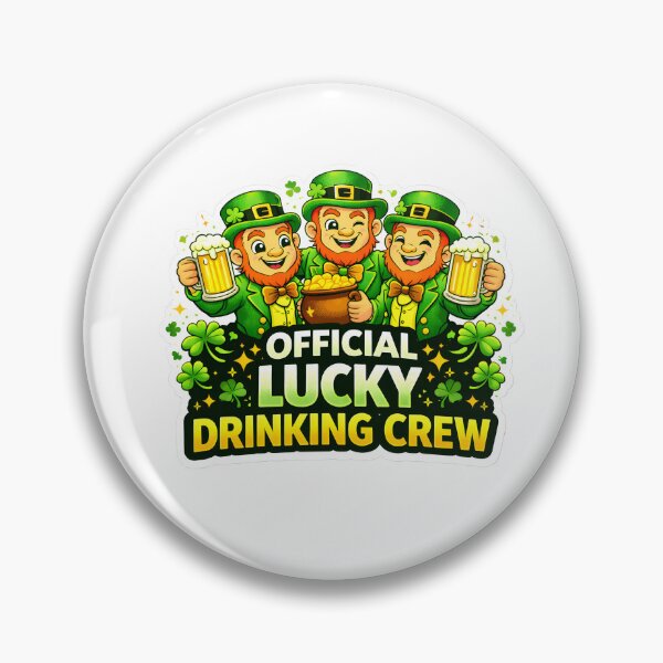 Item preview, Official Lucky Drinking Crew Funny St Patricks Day Party Design designed and sold by MoodPawsCo.