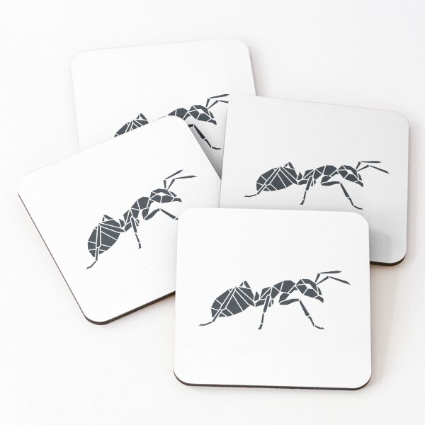 Item preview, Elegant Black Ant – Geometric Insect Sticker for Minimalists designed and sold by bsbd-action.