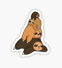 sloth stack Sticker