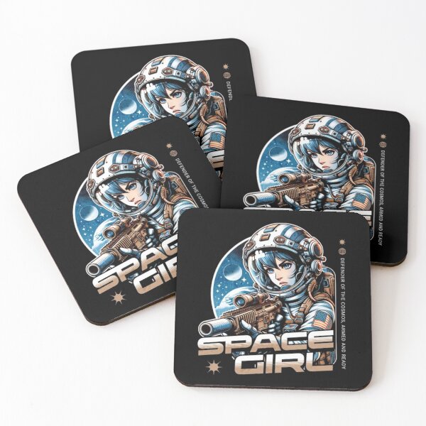 Item preview, Space Girl Defender of the Cosmos - Anime Astronaut Sci-Fi Art designed and sold by GenZFashion000.