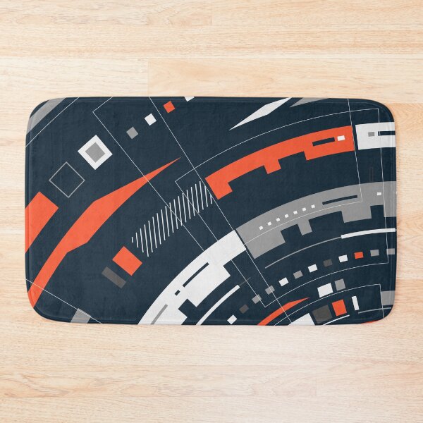 Item preview, concept of digital transformation or cyberspace, graphic of black orange futuristic circles designed and sold by NiamLab.