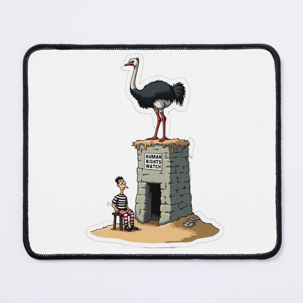 Item preview, Ostrich Satire - Head in Sand & Political Commentary - Bold Humor Art designed and sold by SpektroDesign.