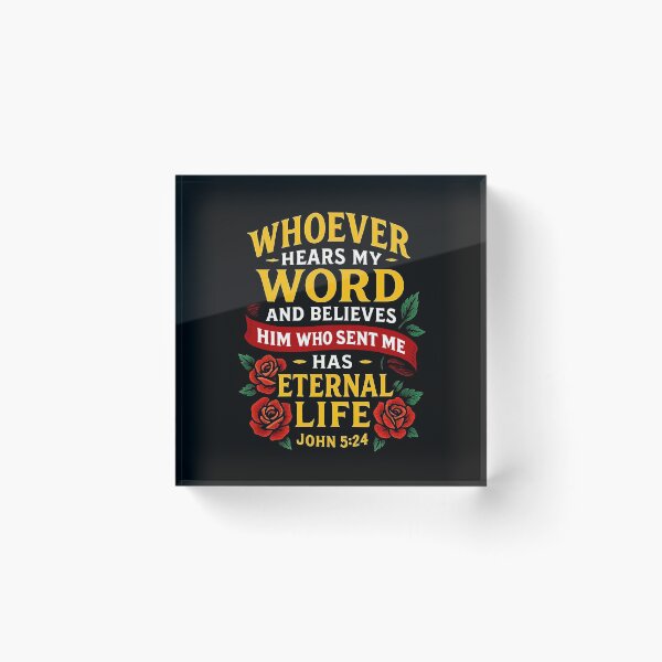 Item preview, John 5:24 Eternal Life designed and sold by plushism.