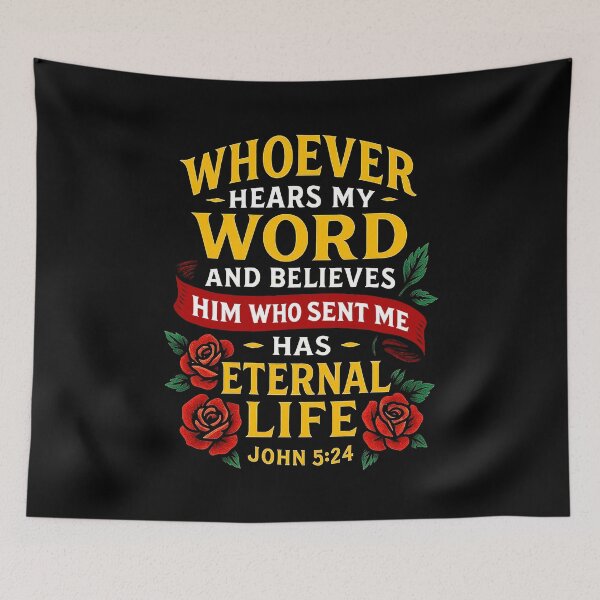 Item preview, John 5:24 Eternal Life designed and sold by plushism.