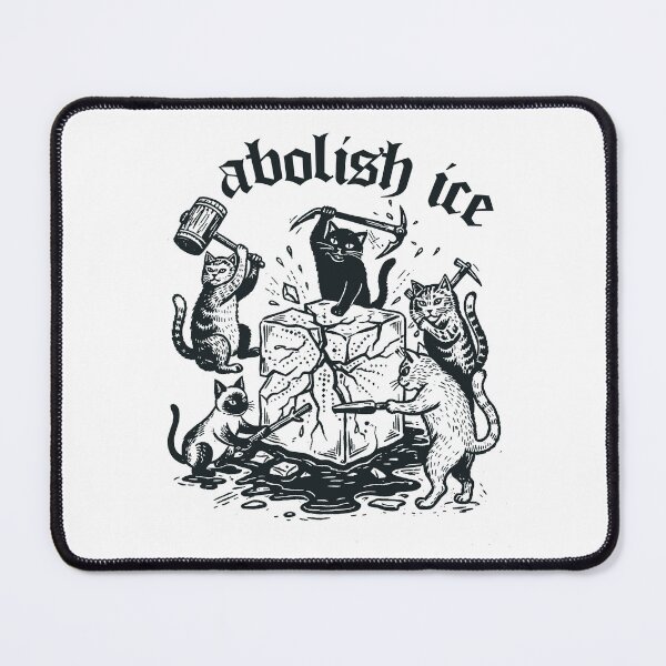 Item preview, Retro Subtle ABOLISH-ICE Cat, Political Activist Protest Cat designed and sold by borenclolahroy.