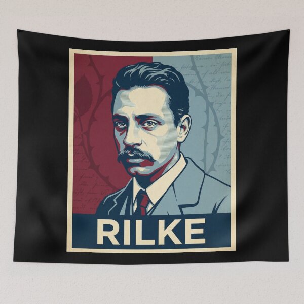 Item preview, Rainer Maria Rilke Hope Style Retro Poster Art designed and sold by DamianRoy88.