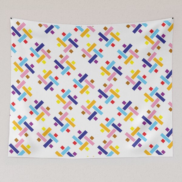 Item preview, Geometric patterns woven together in multiple colors. designed and sold by wonghong.