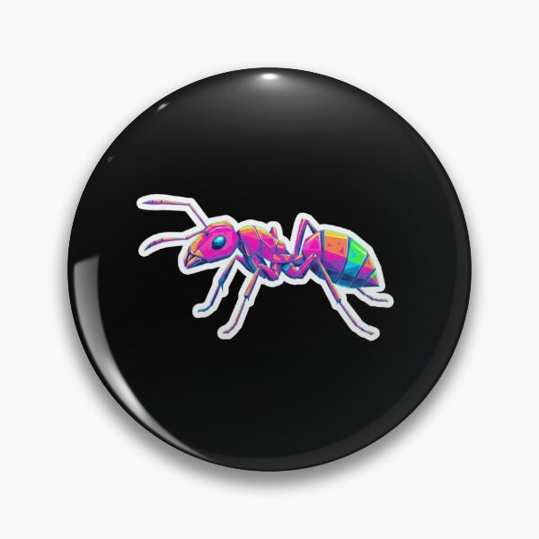 Item preview, Rainbow Ant Sticker – Colorful Insect Illustration for Kids and Teens designed and sold by bsbd-action.