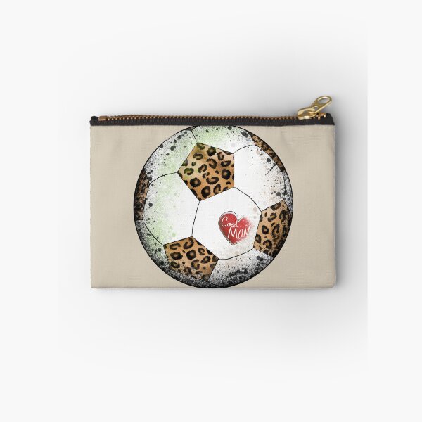 Item preview, Cool Mom Soccer Ball - Leopard Print Mom Heart Illustration designed and sold by TheArtOfTreble.
