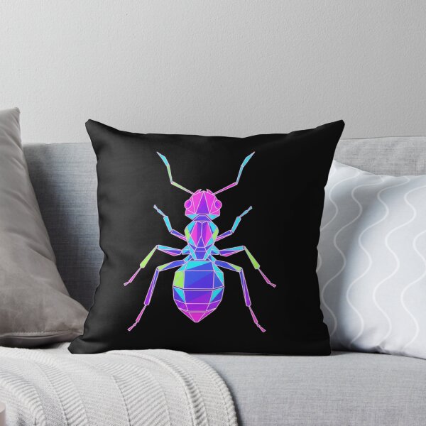 Item preview, Symmetrical Geometric Ant – Neon Overhead Design for Digital Art Lovers designed and sold by bsbd-action.